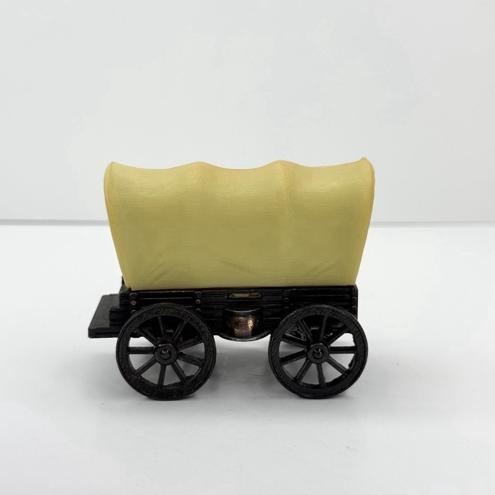 Vintage Antique Finish Die-Cast Miniature Pencil Covered Wagon - Picture 4 of 11